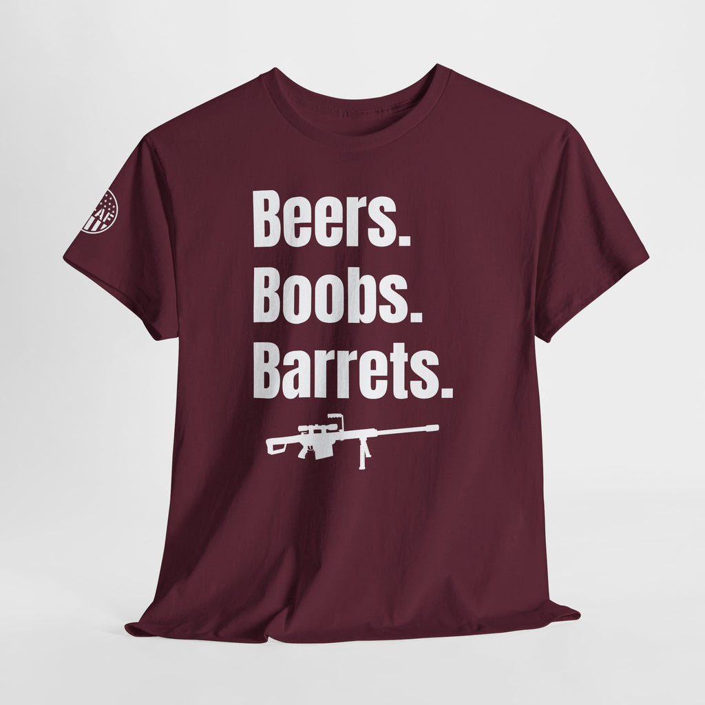 Beers. Boobs. Barrets, T-Shirt