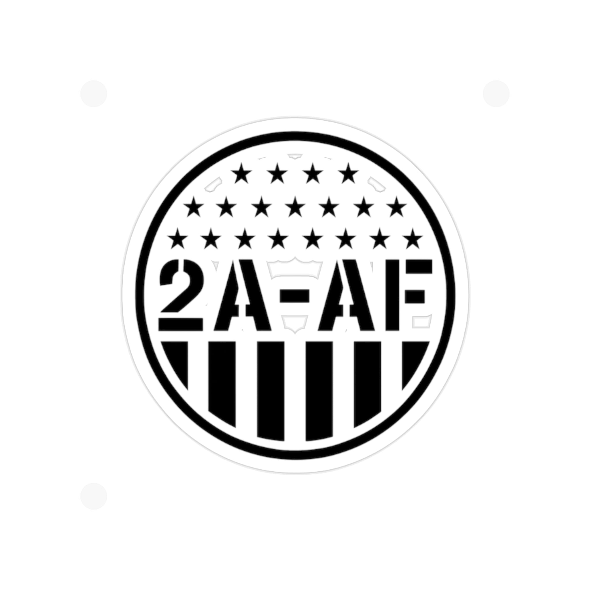 2A-AF Round Transparent Sticker