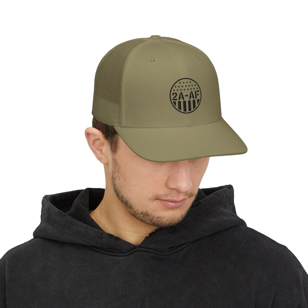 Embroidered 2A-AF Logo Trucker Hat