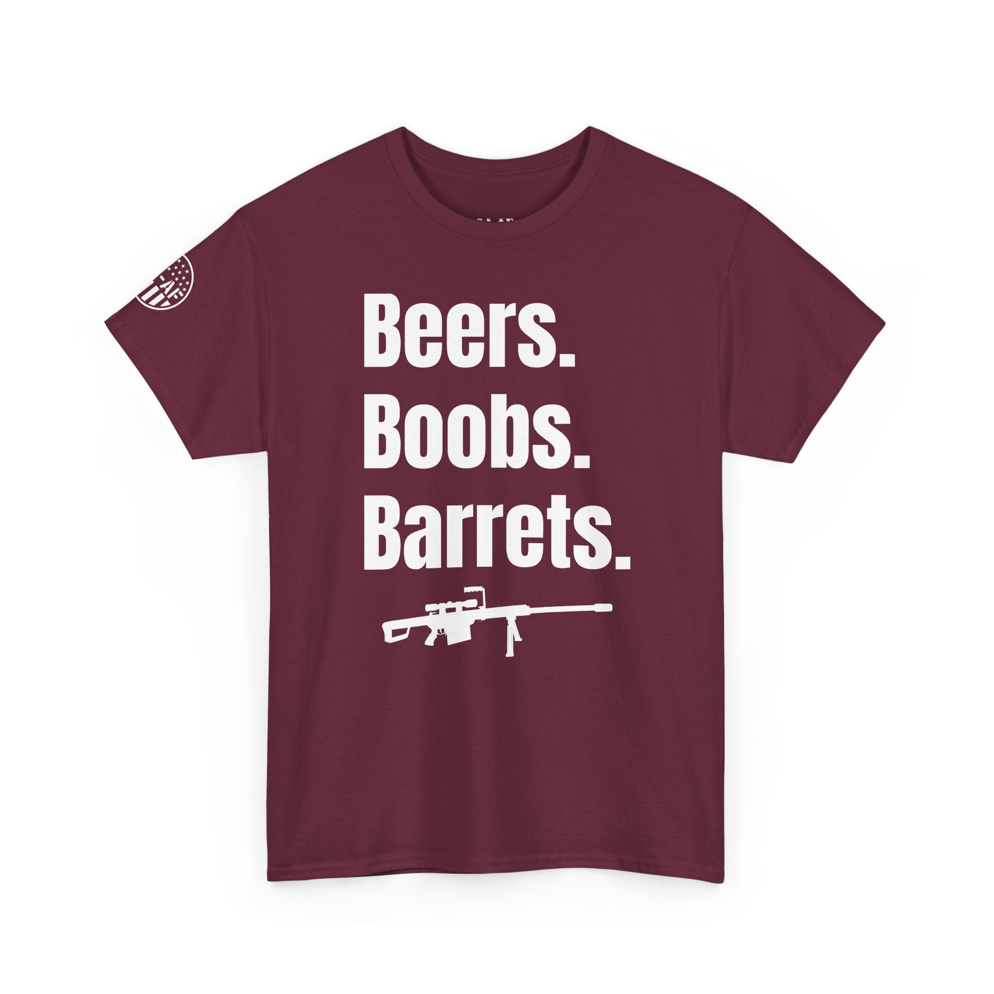 Beers. Boobs. Barrets, T-Shirt