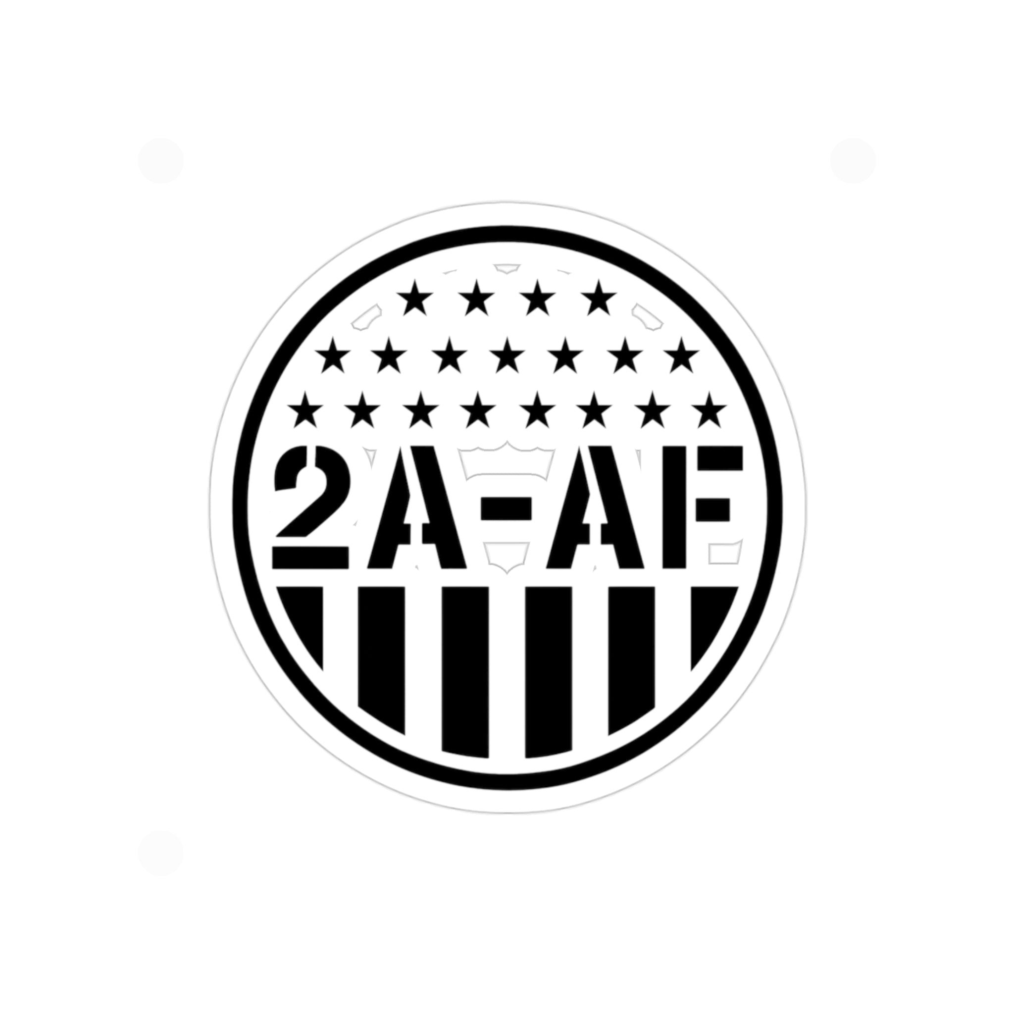 2A-AF Round Transparent Sticker