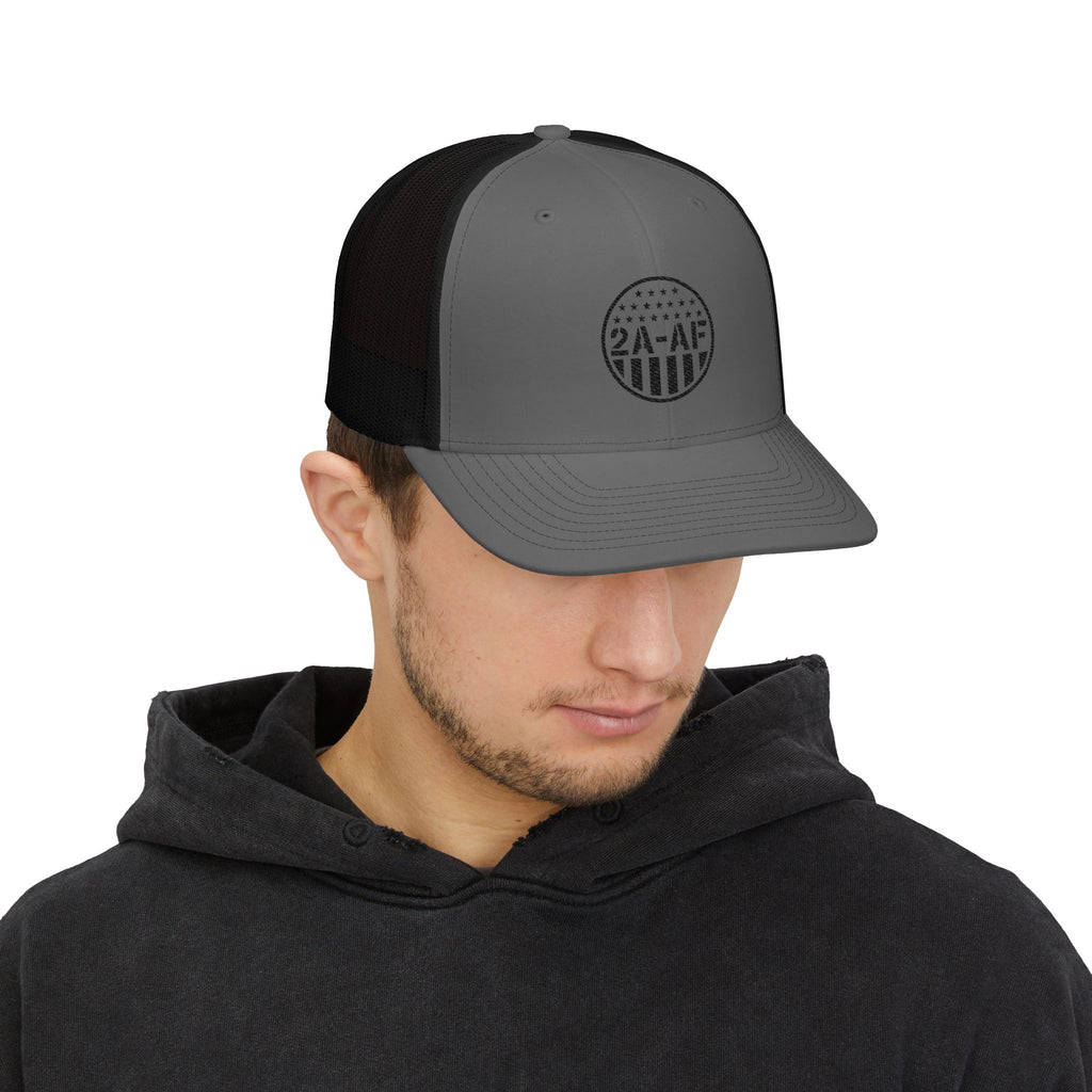 Embroidered 2A-AF Logo Trucker Hat