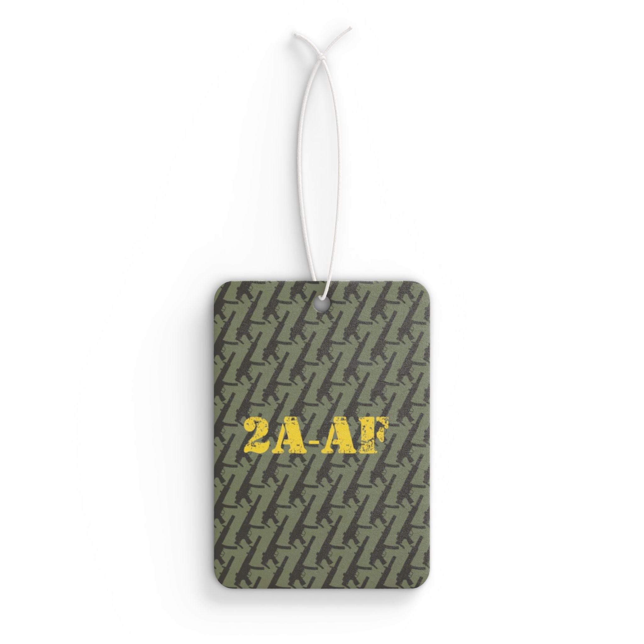 Car Air Freshener — Military Green '2A-AF' Patterned Scent Tag