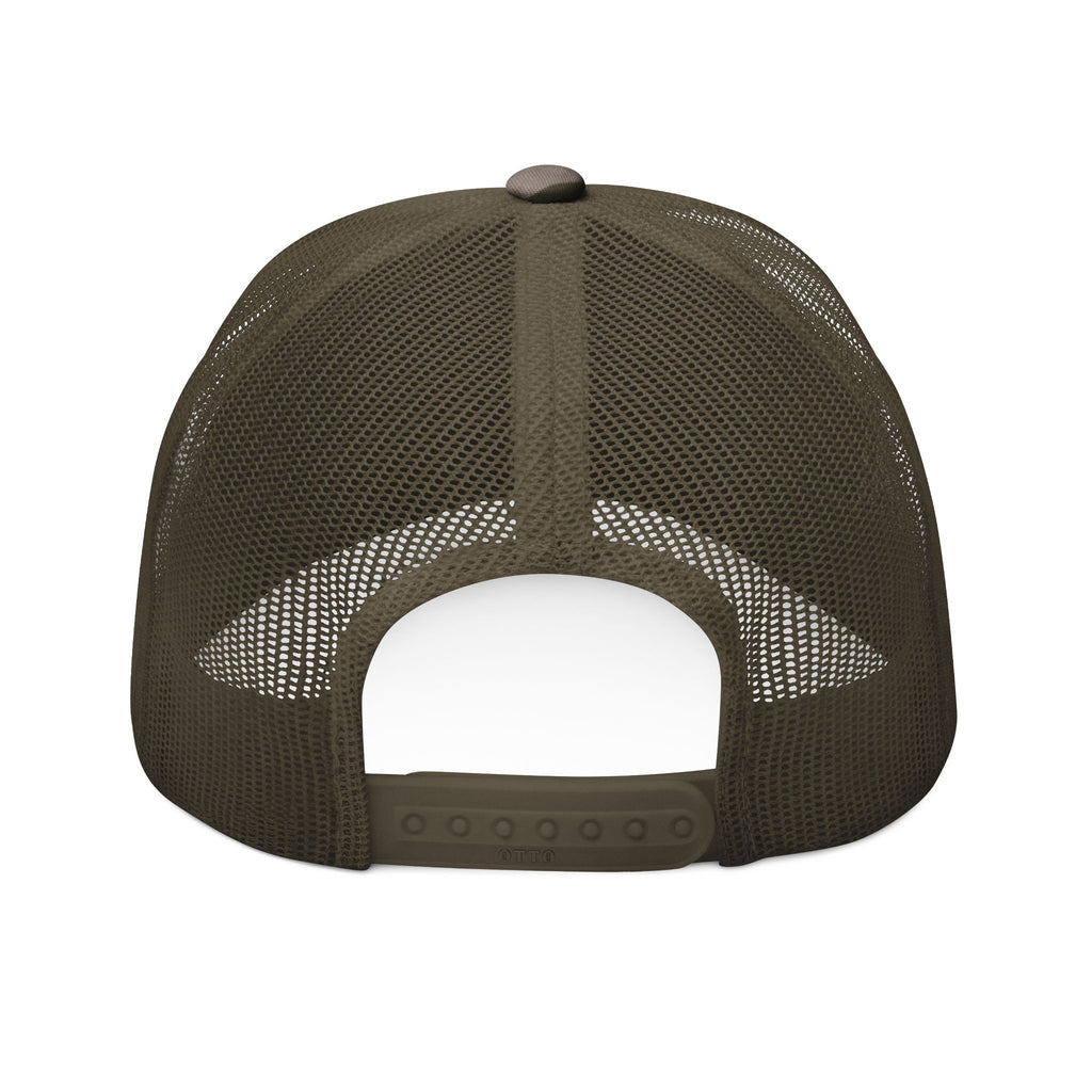 Embroidered Camo Trucker Snapback