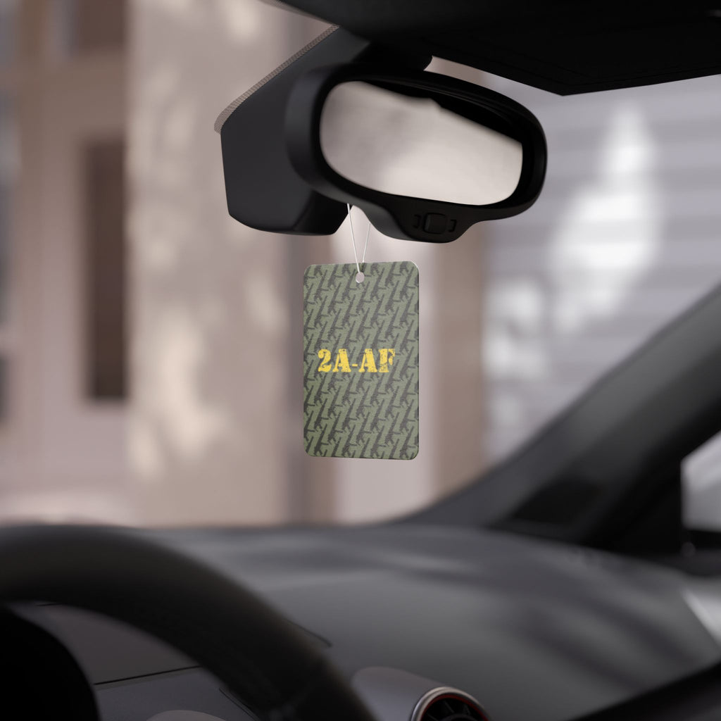 Car Air Freshener — Military Green '2A-AF' Patterned Scent Tag