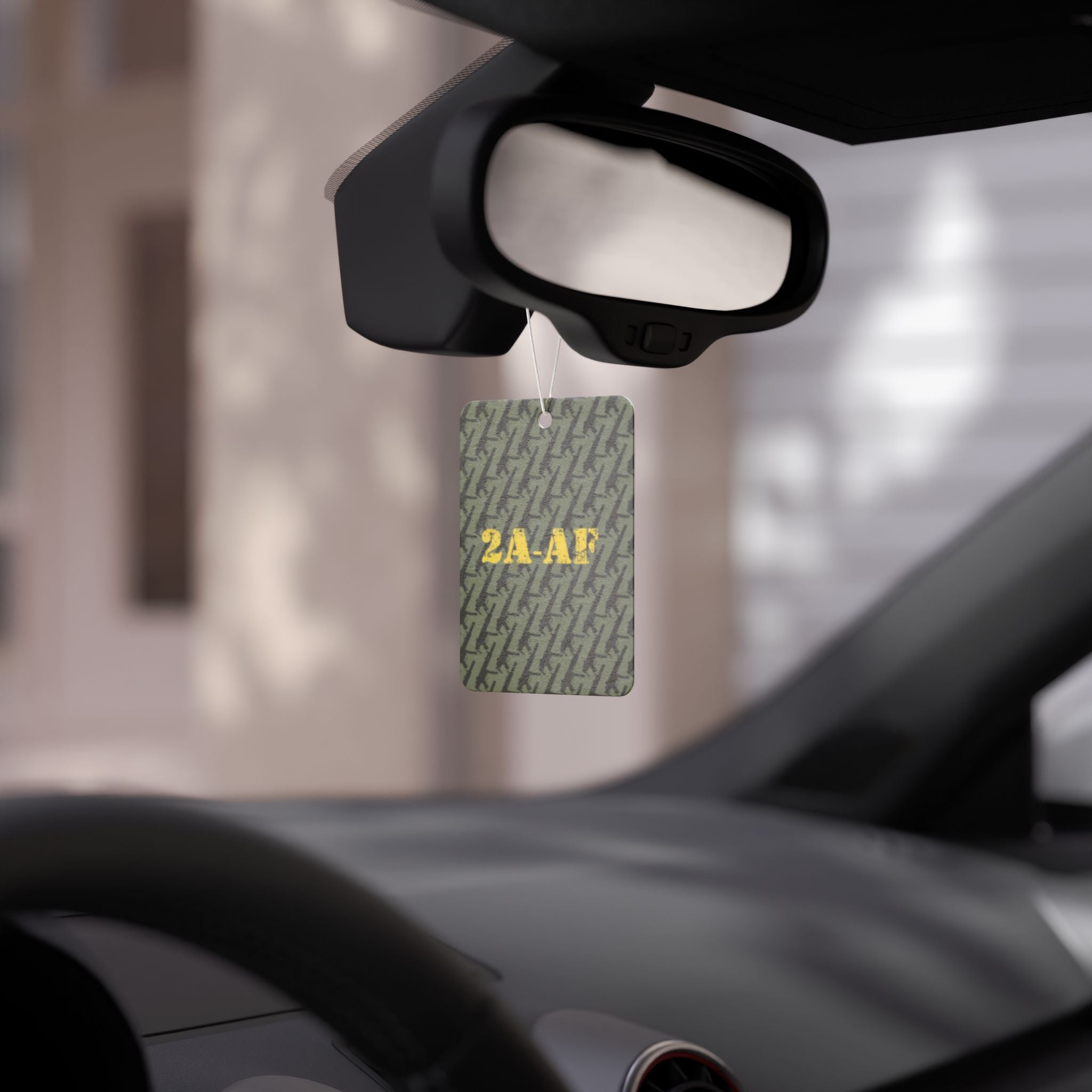 Car Air Freshener — Military Green '2A-AF' Patterned Scent Tag