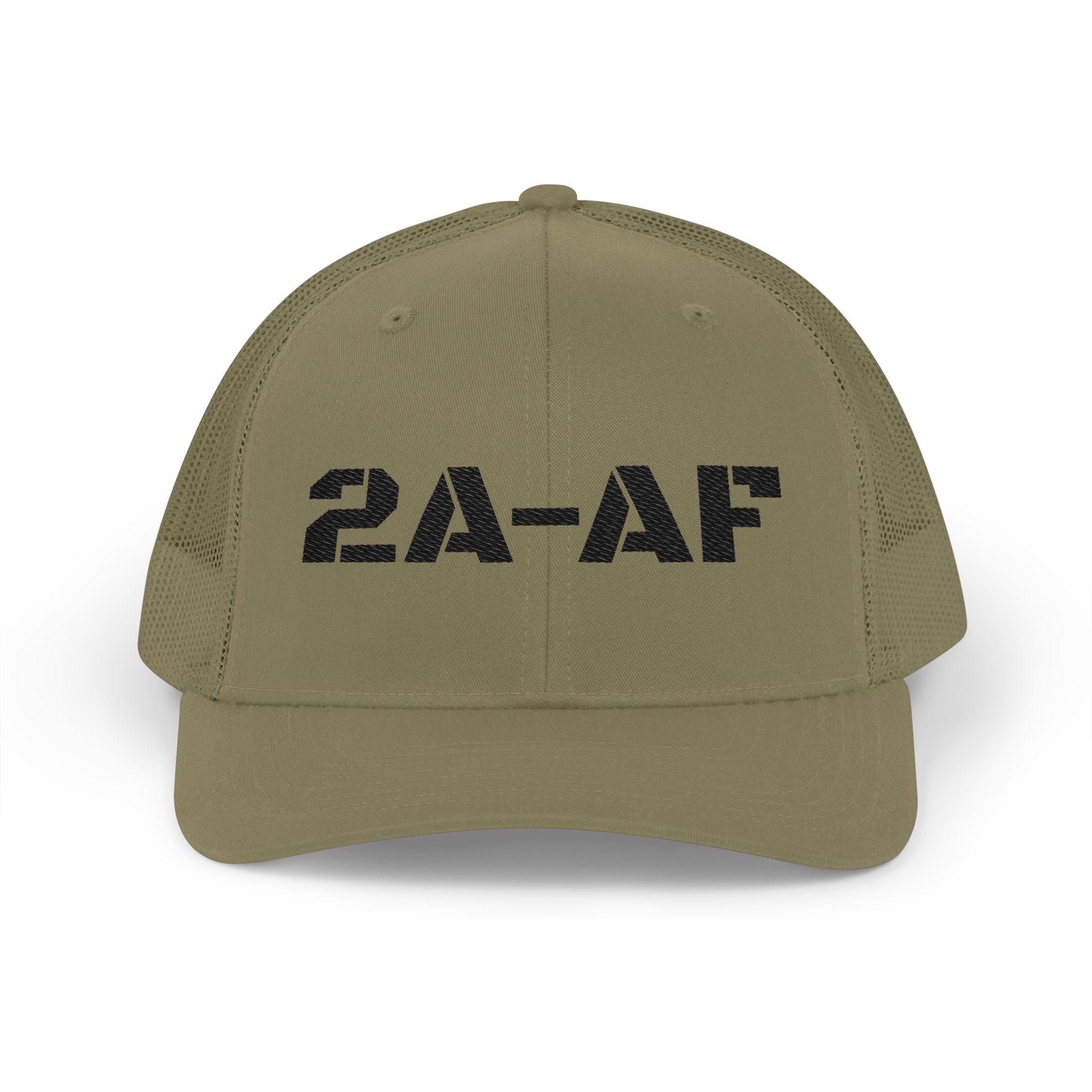 2A-AF Embroidered "Text" Trucker Hat