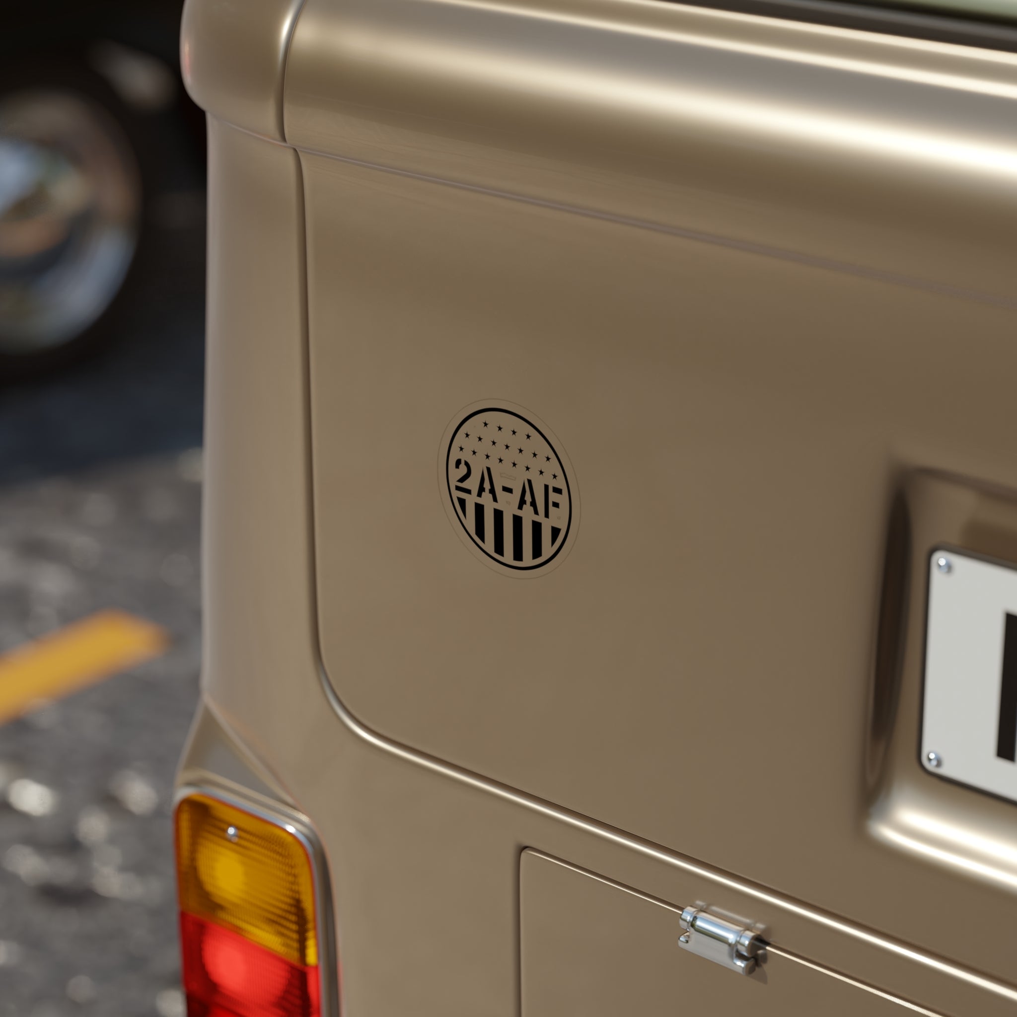 2A-AF Round Transparent Sticker